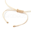 4Pcs 4 Styles Synthetic Turquoise Braided Starfish & Tortoise Beaded Bracelets for Women BJEW-JB10201-5
