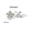 Stylish Flower Stainless Steel Stud Earrings BZ8610-1