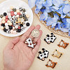 CHGCRAFT 72pcs 12 style Food Grade Silicone Focal Beads SIL-CA0003-20-3