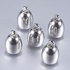 Tarnish Resistant 201 Stainless Steel Cord Ends STAS-F145-02P-12.5x9mm-1