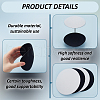 BENECREAT 6Pcs 2 Colors EVA Fabric Pillbox Stewardess Fascinator Hat Base DIY-BC0014-07-4
