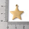 Ion Plating(IP) 304 Stainless Steel Pendants STAS-D025-04G-02-3