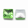 Pointed Back Glass Rhinestone Cabochons RGLA-T027-10x10mm-19-2