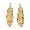 Ion Plating(IP) 304 Stainless Steel Pendants STAS-M340-07G-1
