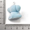 Flocky Opaque Resin Pendants FIND-U030-12P-3