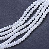 Electroplate Glass Beads Strands EGLA-A034-J8mm-B07-1