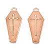 Halloween Theme Rack Plating Luminous Alloy Enamel Pendants ENAM-N056-340G-3