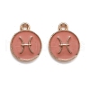 Alloy Enamel Pendants ENAM-S124-01B-11H-1