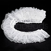 Gorgecraft 5 Yards Polyester Pleated Flower Lace Trim OCOR-GF0003-89B-7