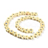 Handmade Flower Printed Polymer Clay Beads Strands X-CLAY-M003-07C-2