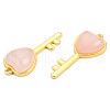 Natural Rose Quartz Pendants G-N326-158-17-4
