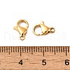Ion Plating(IP) 304 Stainless Steel Lobster Claw Clasps X-STAS-AB10-G-01-3