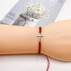 Alloy Cross Link Bracelets for Men Women WGE4022-04-1
