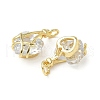 Brass Micro Pave Cubic Zirconia Pendants KK-K293-59G-2