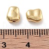 Rack Plating Oval Brass Beads KK-Z071-37G-3