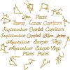 Golden Plated Alloy Cabochons PALLOY-OC0001-62G-1
