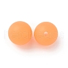 Luminous Round Food Grade Silicone Beads SIL-TAC0007-04F-2