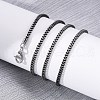 2MM 304 Stainless Steel Wheat Chain Necklaces NJEW-Q013-15B-5