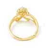 Clear Cubic Zirconia Initial Letter with Crown Adjustable Ring RJEW-M139-17X-3
