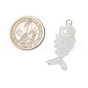 Glass Seed Beaded Fish Pendants PALLOY-MZ00666-02-2