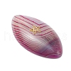 3Pcs 3 Styles Dyed Natural Brazilian Agate Cabochons PALLOY-JF04017-02-4