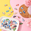 48Pcs 12 Styles Alloy Enamel Connector Charms ENAM-TA0001-38-6