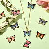 20Pcs 4 Styles Alloy Enamel Pendants ENAM-CJ0004-60-5