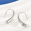 304 Stainless Steel Teardrop Dangle Earrings EJEW-S272-06P-3