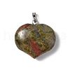 Natural Unakite Pendants G-G956-D02-2