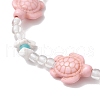 Synthetic Turquoise & Magnesite Beads Stretch Bracelets BJEW-JB11674-3