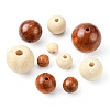Natural Wood Beads WOOD-CJ0001-09-8