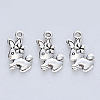 Tibetan Style Alloy Pendants TIBE-R316-081AS-RS-1