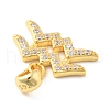 925 Sterling Sliver Micro Pave Clear Cubic Zirconia Pendants STER-Z012-06G-06-2