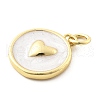 Ocean Theme Brass Enamel Pendants KK-Q029-01I-G-3