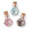 3Pcs Glass Wishing Bottle Decorations PALLOY-JF03097-1