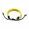 PU Imitation Leather Braided Cord Bracelets for Women BJEW-M290-01B-2