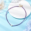 Natural Amethyst & Pearl Beads Necklaces NJEW-JN05092-01-2