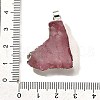Raw Rough Natural Dyed Quartz Crystal Pendants G-G895-05S-07-3