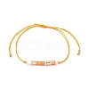 Glass Seed Link Bracelet BJEW-JB08894-04-1