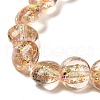 Handmade Dichroic Foil Glass Beads Strands DICH-U001-11E-3