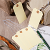 SOFPLATE 100Pcs Blank Paper Price Tags with Cord FIND-SP0002-91B-4