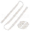 CHGCRAFT Imitation Pearl Bridal Belt for Wedding Dress AJEW-CA0002-04-6