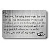 Rectangle 201 Stainless Steel Custom Blank Thermal Transfer Wallet Card DIY-WH0252-006-1