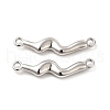 Rack Plating Alloy Connector Charms FIND-G044-19P-1