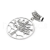 6Pcs 6 Styles Tibetan Style Alloy European Dangle Charms HJEW-FH00012-2