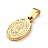 201 Stainless Steel Pendants STAS-U053-08E-G-2