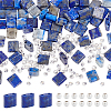  1 Strand Square Natural Lapis Lazuli Beads Strands G-NB0005-59-1