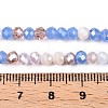 Electroplate Glass Beads Strands GLAA-T023-B16-05-4
