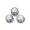 Alloy Rhinestone Clay Pave Beads ALRI-D300-02S-03-1