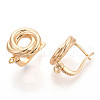 Brass Hoop Earring Findings KK-N267-31G-2